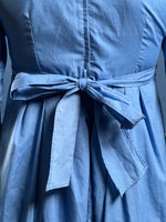 Load image into Gallery viewer, Vintage 1960s Prairie Cottagecore Midi Dress w/ Floral Pattern
