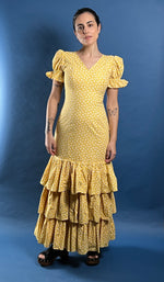 Load image into Gallery viewer, Vintage RARE 1970s Cottagecore Prairie Maxi Dress w/ Floral Pattern
