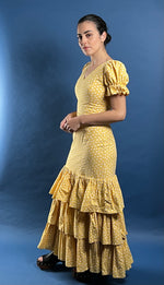 Load image into Gallery viewer, Vintage RARE 1970s Cottagecore Prairie Maxi Dress w/ Floral Pattern
