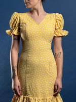 Load image into Gallery viewer, Vintage RARE 1970s Cottagecore Prairie Maxi Dress w/ Floral Pattern
