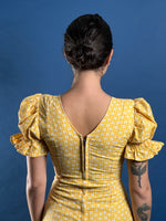 Load image into Gallery viewer, Vintage RARE 1970s Cottagecore Prairie Maxi Dress w/ Floral Pattern
