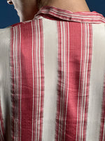 Load image into Gallery viewer, Antique Rare 1920s Satin Day Dress, w/ Unique Striped Pattern
