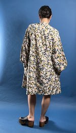 Load image into Gallery viewer, Vintage 1970s Kaftan Shirtdress w/ Floral Pattern
