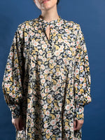 Load image into Gallery viewer, Vintage 1970s Kaftan Shirtdress w/ Floral Pattern
