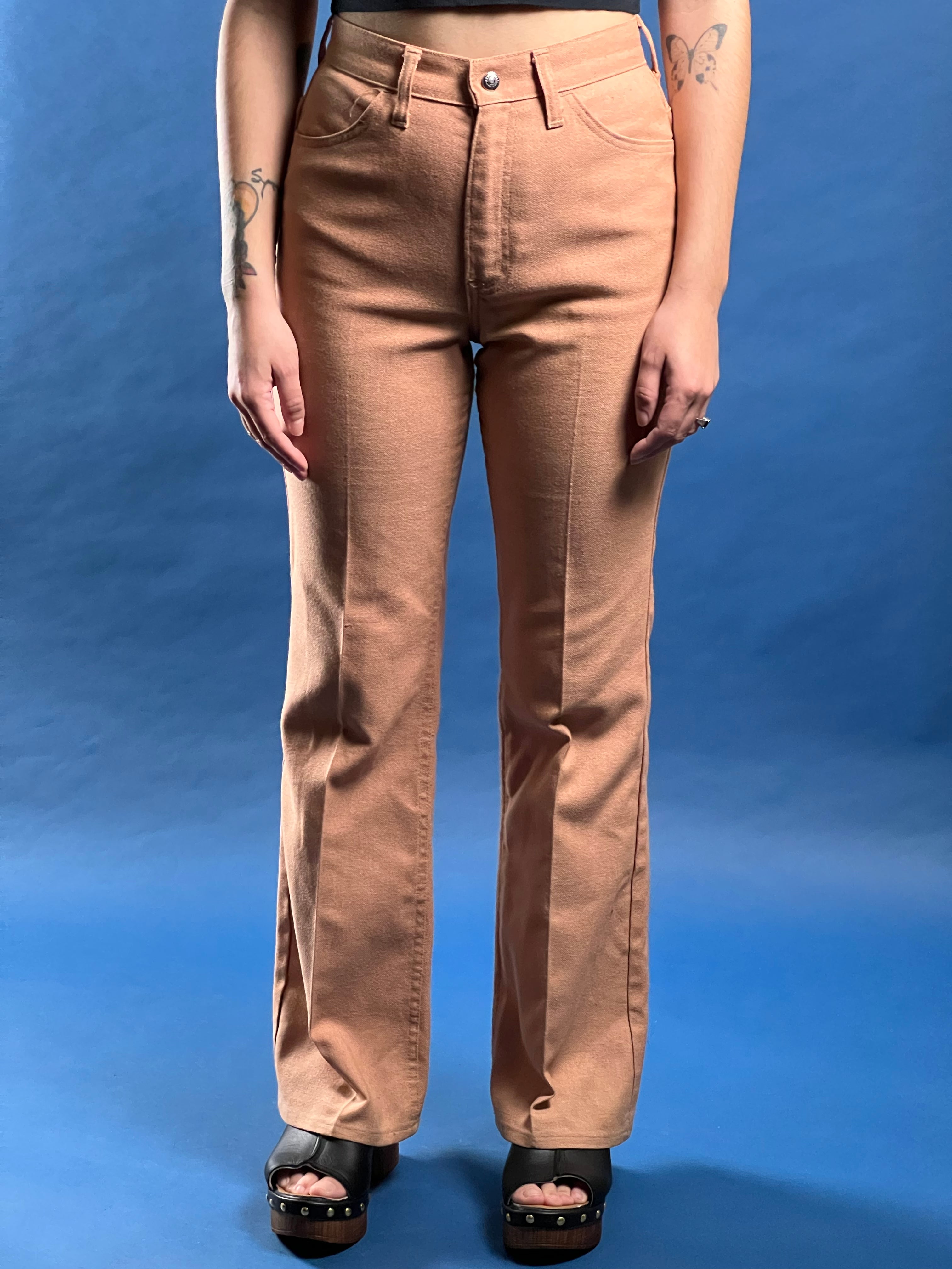 Vintage 1960s LEVIS BIG E  Cotton Bootcut Trousers