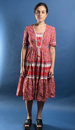 Load image into Gallery viewer, Vintage 1970s RICHARDS SHOP Summer Prairie Dress
