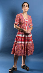 Load image into Gallery viewer, Vintage 1970s RICHARDS SHOP Summer Prairie Dress
