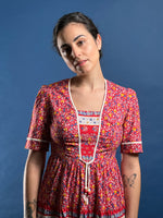 Load image into Gallery viewer, Vintage 1970s RICHARDS SHOP Summer Prairie Dress
