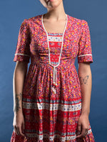 Load image into Gallery viewer, Vintage 1970s RICHARDS SHOP Summer Prairie Dress
