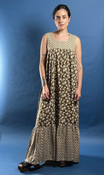 Load image into Gallery viewer, Vintage 1970s Prairie Cottagecore Maxi Floral Dress
