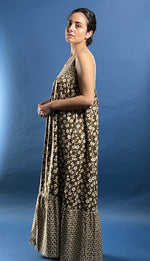 Load image into Gallery viewer, Vintage 1970s Prairie Cottagecore Maxi Floral Dress
