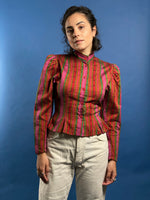 Load image into Gallery viewer, Vintage 1980s KENZO TAKADA Pattern Blouse
