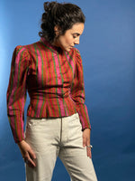 Load image into Gallery viewer, Vintage 1980s KENZO TAKADA Pattern Blouse
