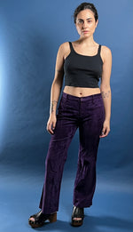 Load image into Gallery viewer, Vintage 1960s Woodstock Velvet Flare Trousers
