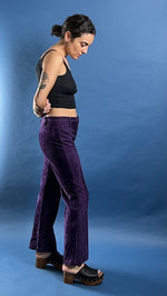 Load image into Gallery viewer, Vintage 1960s Woodstock Velvet Flare Trousers
