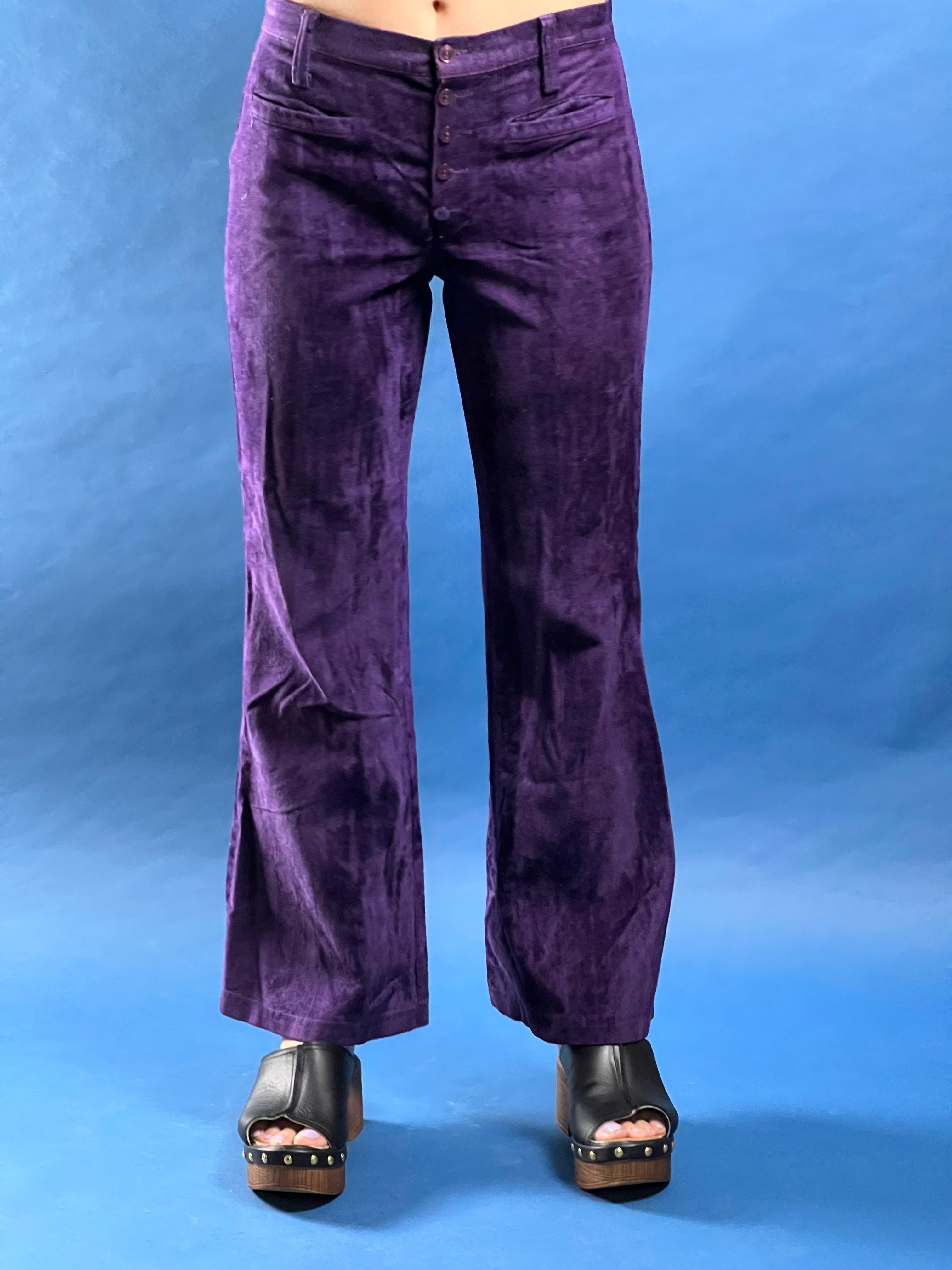 Vintage 1960s Woodstock Velvet Flare Trousers