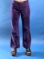 Load image into Gallery viewer, Vintage 1960s Woodstock Velvet Flare Trousers
