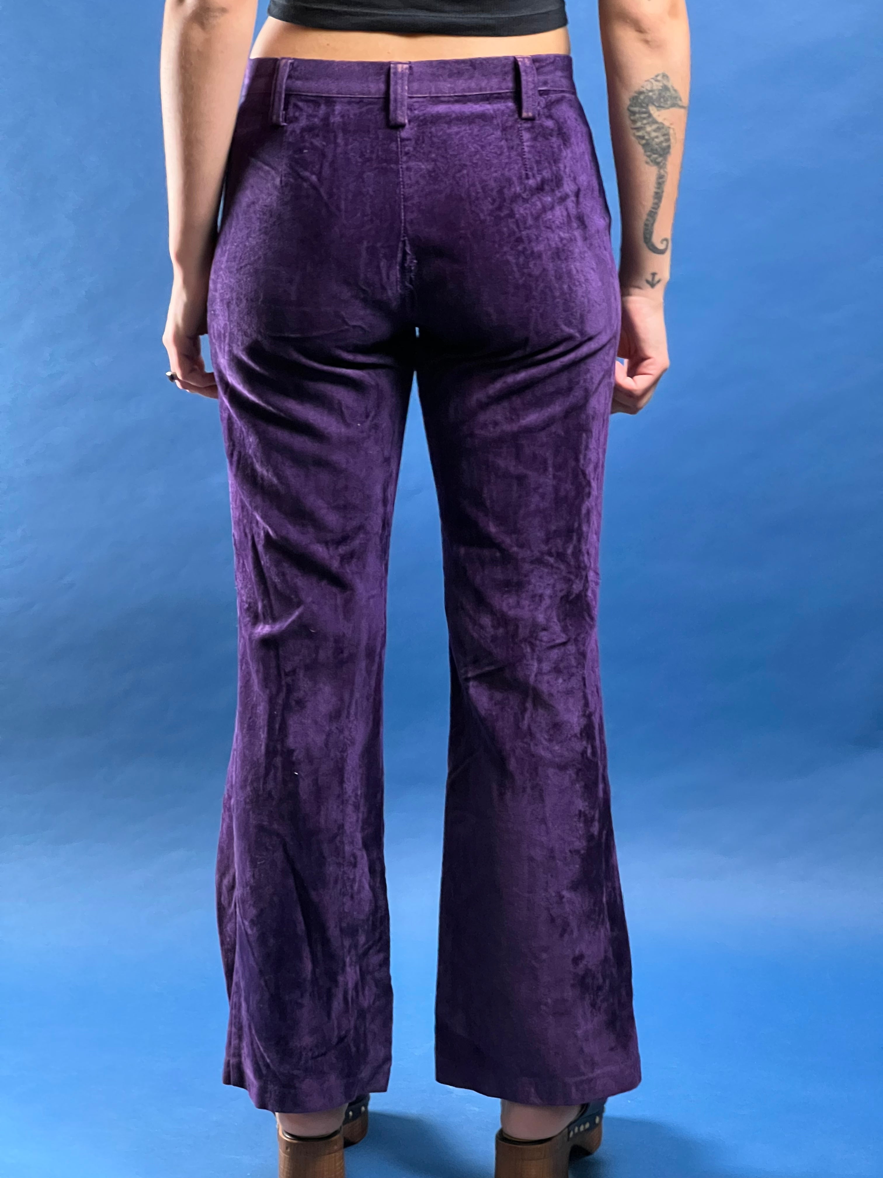 Vintage 1960s Woodstock Velvet Flare Trousers