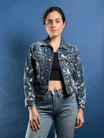 Load image into Gallery viewer, Vintage 1990s LEE Denim Tie Dye Jacket
