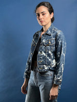 Load image into Gallery viewer, Vintage 1990s LEE Denim Tie Dye Jacket
