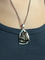 Load image into Gallery viewer, Vintage 1960s Brutalist Necklace w/ Hematite Stone
