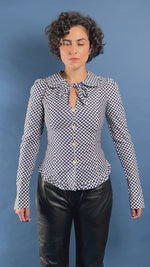 Load and play video in Gallery viewer, Vintage 1960s Mod Style Check Shirt
