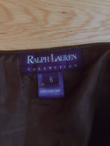 Vintage RALPH LAUREN Collection Suede Western Skirt