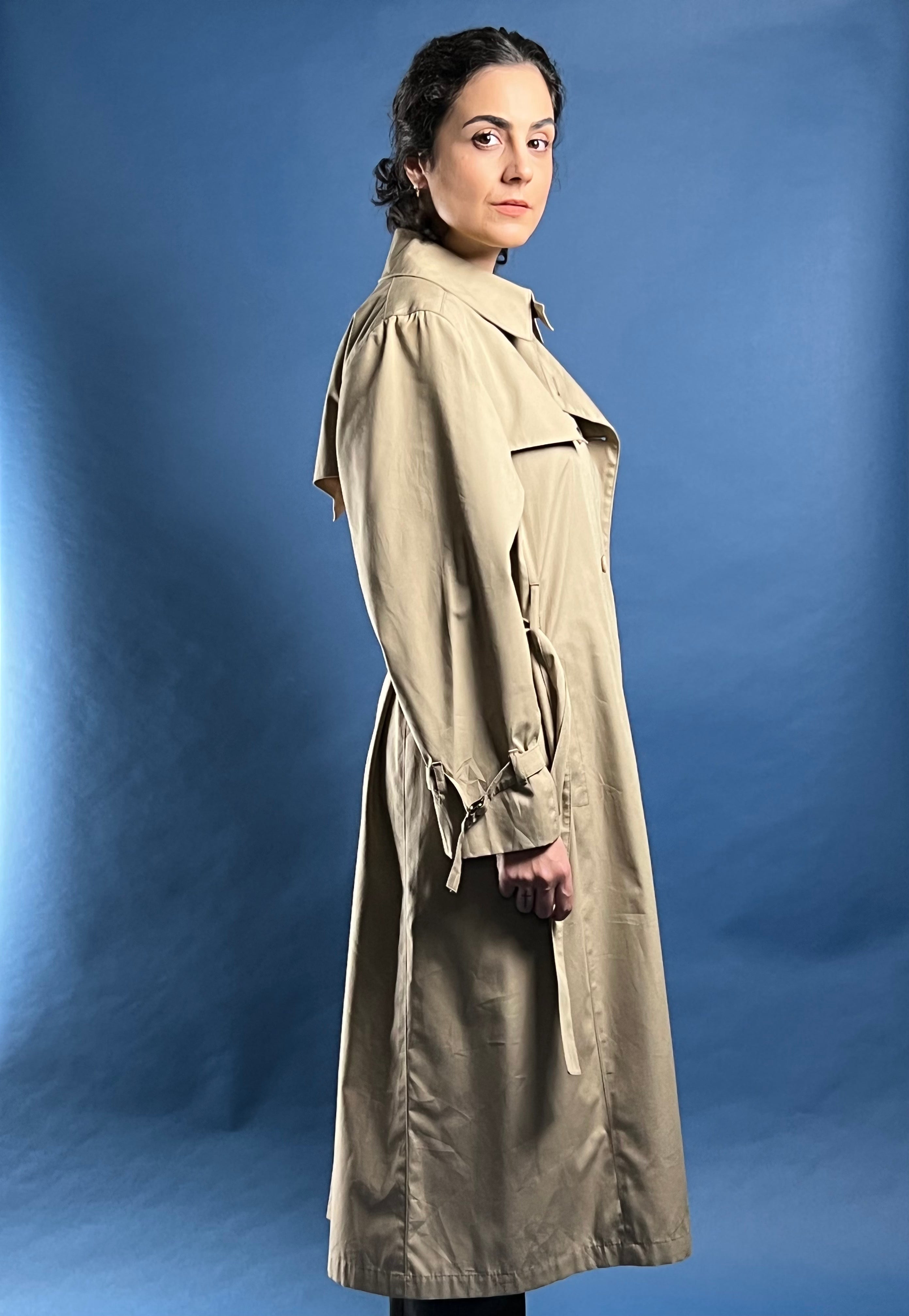 Vintage 1970s London Fog Beige Classic Trench Coat