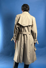 Load image into Gallery viewer, Vintage 1970s London Fog Beige Classic Trench Coat
