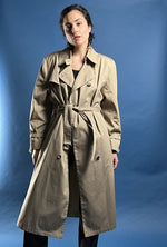 Load image into Gallery viewer, Vintage 1970s London Fog Beige Classic Trench Coat
