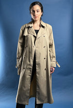 Load image into Gallery viewer, Vintage 1970s London Fog Beige Classic Trench Coat
