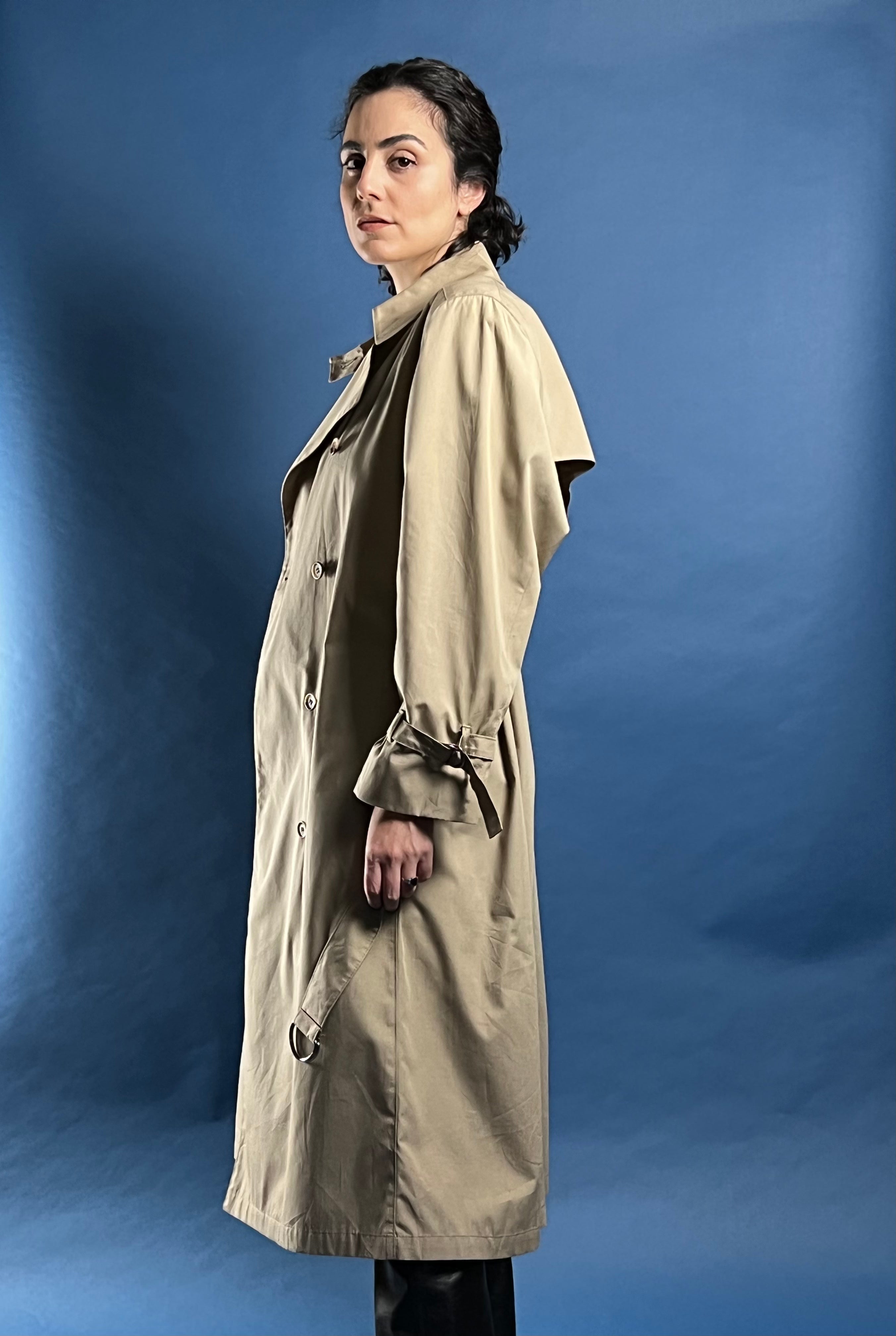 Vintage 1970s London Fog Beige Classic Trench Coat