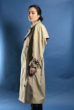 Load image into Gallery viewer, Vintage 1970s London Fog Beige Classic Trench Coat
