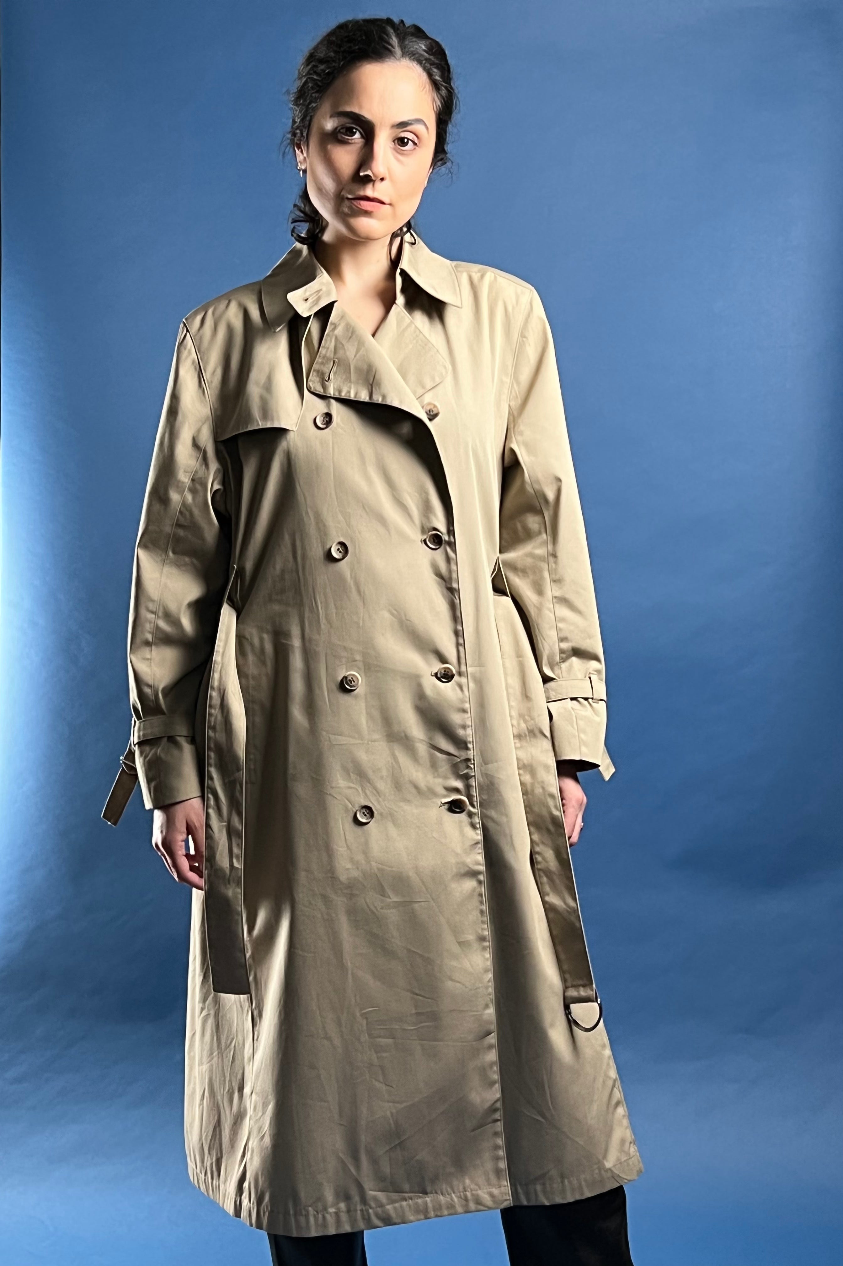 Vintage 1970s London Fog Beige Classic Trench Coat